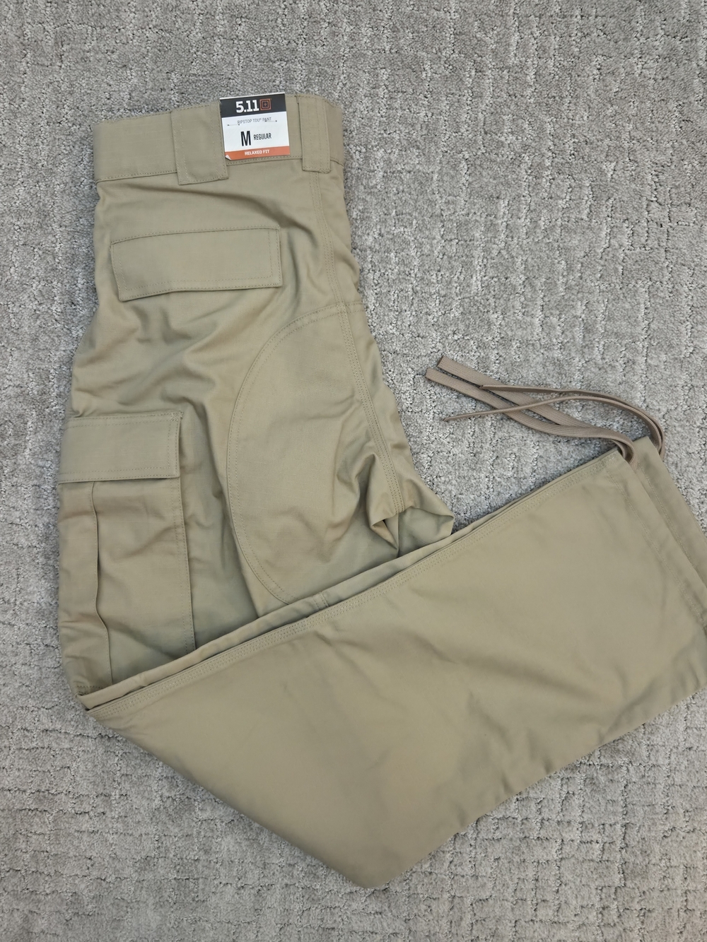 NWT 5.11 Tactical Ripstop TDU Pants Khaki Beige Cargo Mens Medium Regular